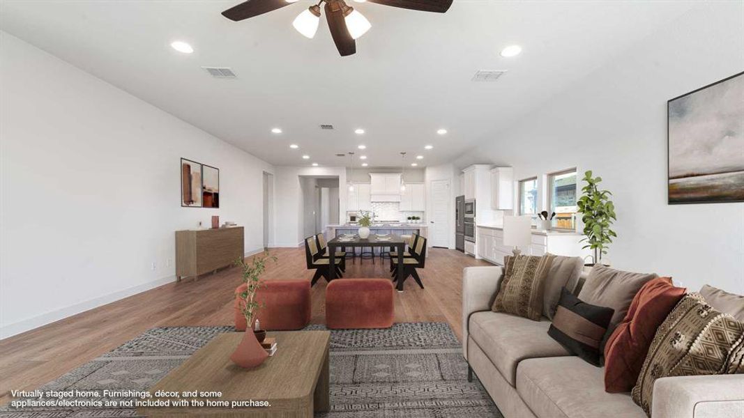 Furnished interior view inside a new home in Trinity Falls 50', McKinney (Image 10).