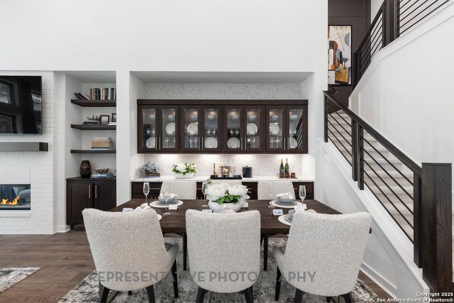 Furnished interior view inside a new home in The Crossvine, Schertz (Image 19).
