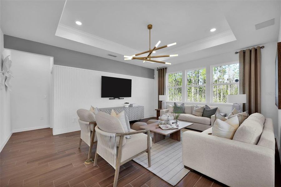 Furnished interior view inside a new home in Seminole Palms, Palm Coast (Image 9).