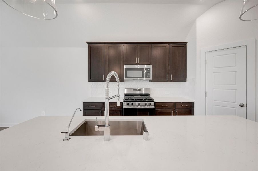 Furnished interior view inside a new home in Lone Star Landing, Montgomery (Image 7).