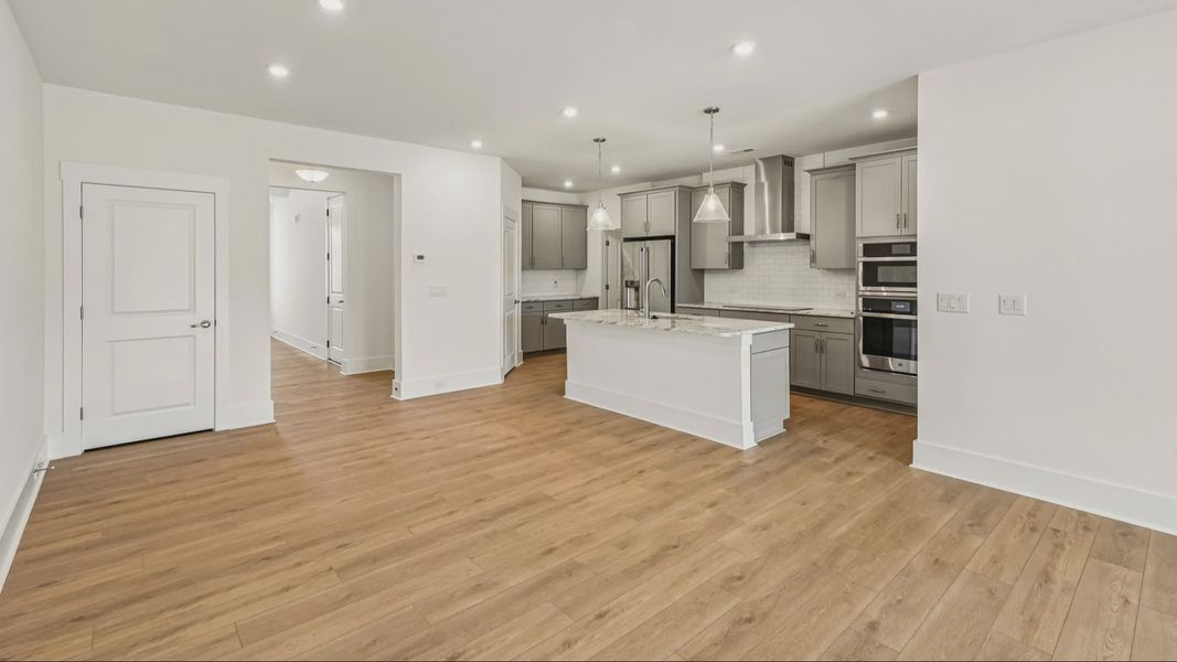 The Connect by DRB Elevate in Brook Run, Fort Mill SC - Living Space & Kitchen