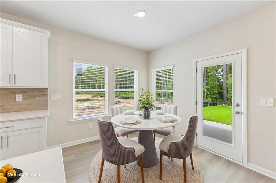 Furnished interior view inside a new home in Parkside at Grayson, Grayson (Image 14).