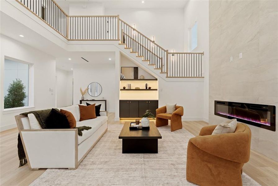 Furnished interior view inside a new home in , Dallas (Image 19). Furnished interior view inside a new home in , Dallas (Image 19).