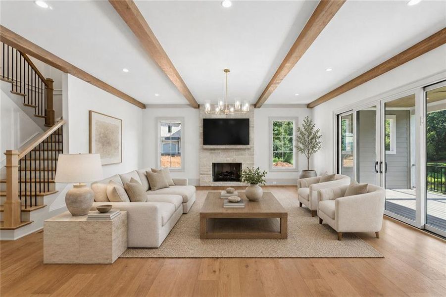 Furnished interior view inside a new home in , Roswell (Image 17). Furnished interior view inside a new home in , Roswell (Image 17).