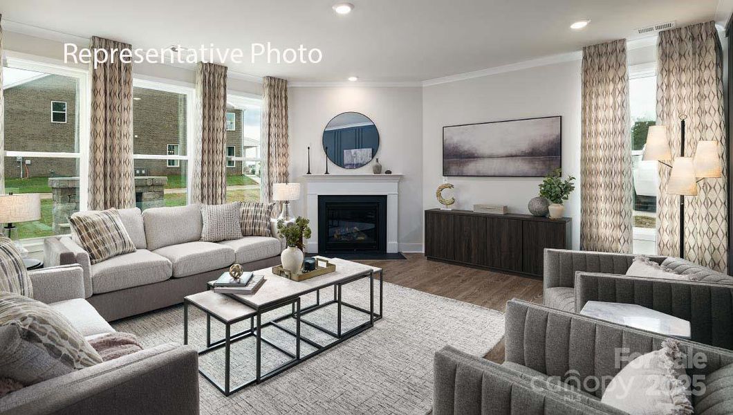 Furnished interior view inside a new home in Sanctuary at Southgate, Indian Trail (Image 30).