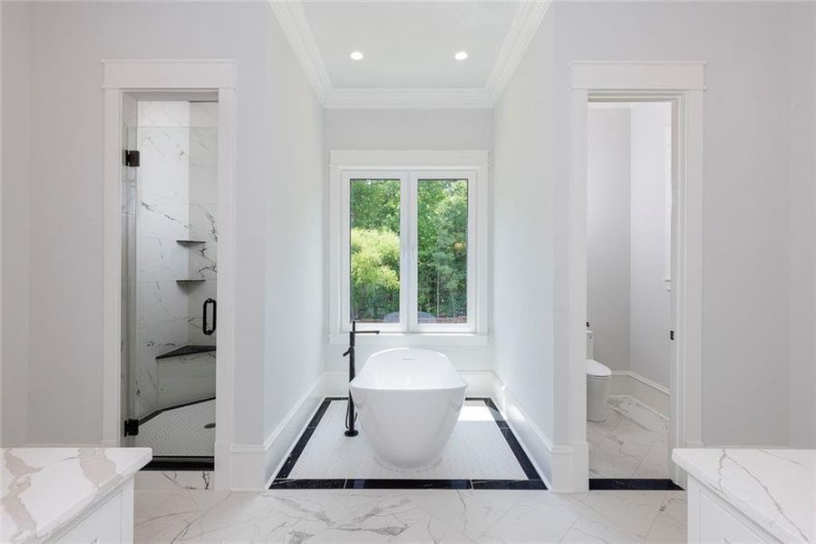 Furnished interior view inside a new home in , Roswell (Image 47).