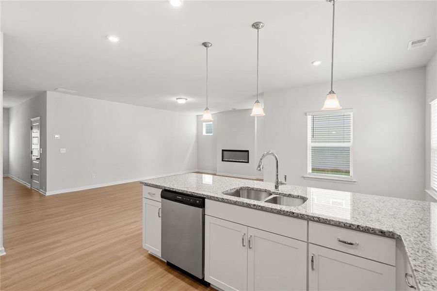 Furnished interior view inside a new home in The Andros, Dalton (Image 8).