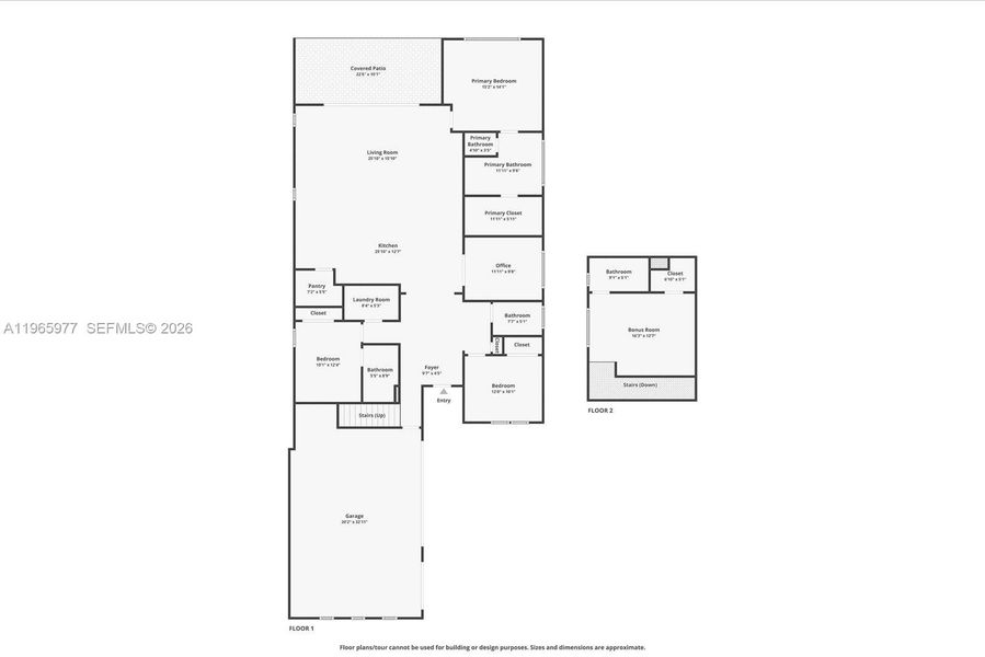 2D floor plan layout of this home in , Port St. Lucie, FL (Image 5).