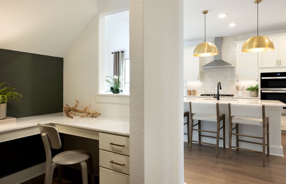 Representative furnished interior of a home built from the Hamilton by Pulte Homes in Sunfield, Mustang Ridge (Image 8).