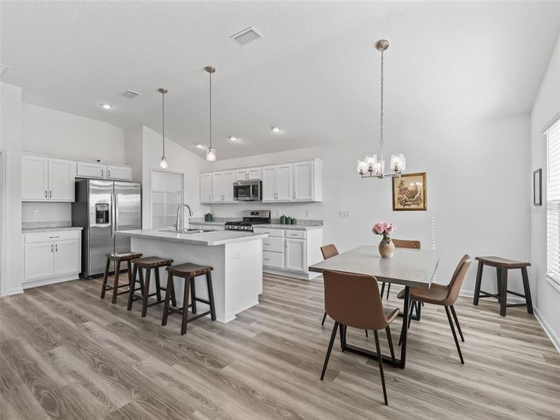 Furnished interior view inside a new home in , The Villages (Image 24).