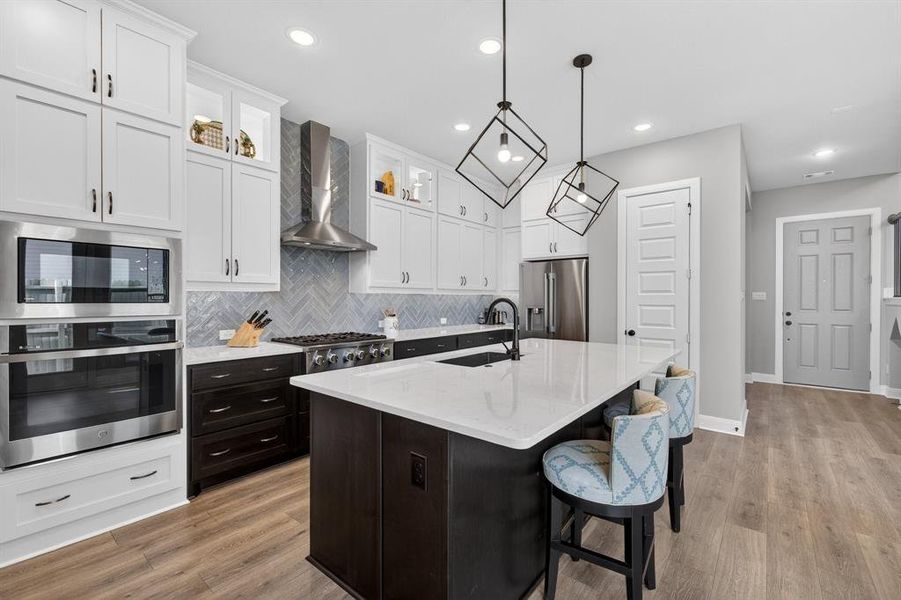 Furnished interior view inside a new home in The Retreat at Harvest, Argyle (Image 4).