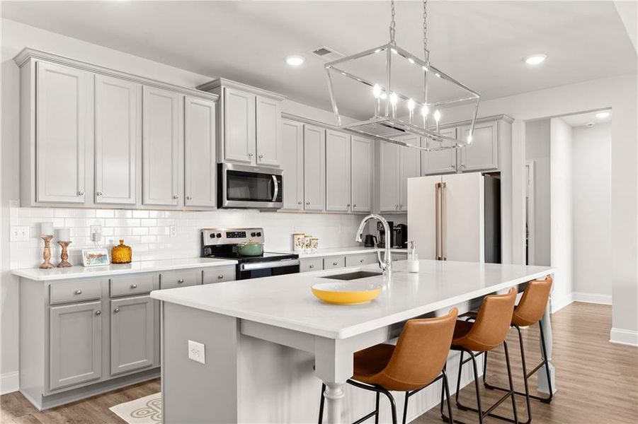 Furnished interior view inside a new home in , Homer (Image 9). Furnished interior view inside a new home in , Homer (Image 9).