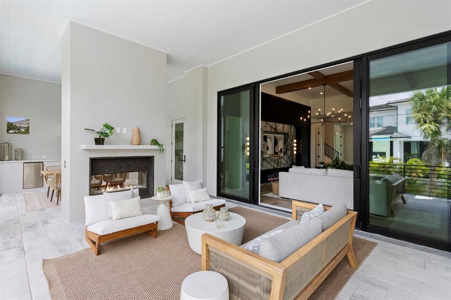 Furnished interior view inside a new home in , Tampa (Image 83).