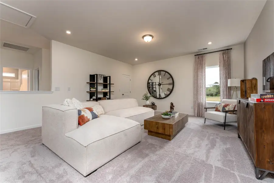 The Palmer- Loft/Game Room. The sample image is a staged model, to be used for illustrative purposes only. Upgrades, options, and colors will vary.