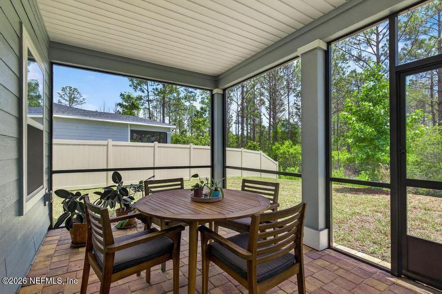 Exterior details and patio area of a home in St Augustine Lakes, St. Augustine (Image 37).