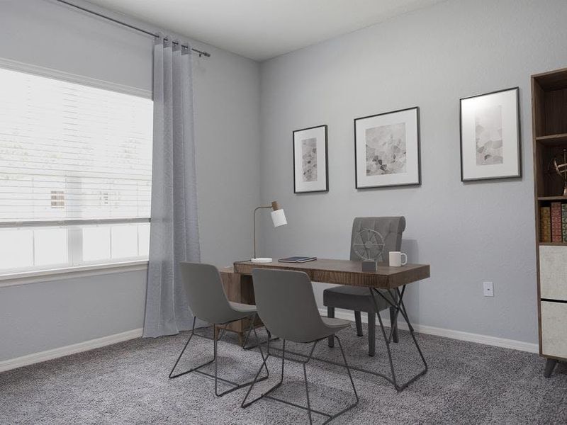 Or, for flexible uses, such as a home office - Willow II by Highland Homes