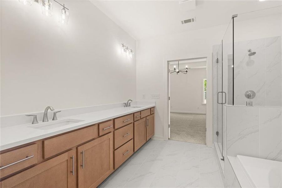 Furnished interior view inside a new home in , Gainesville (Image 18).