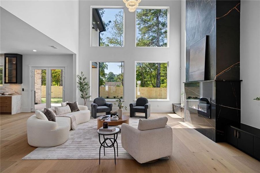 Furnished interior view inside a new home in , Buford (Image 44).