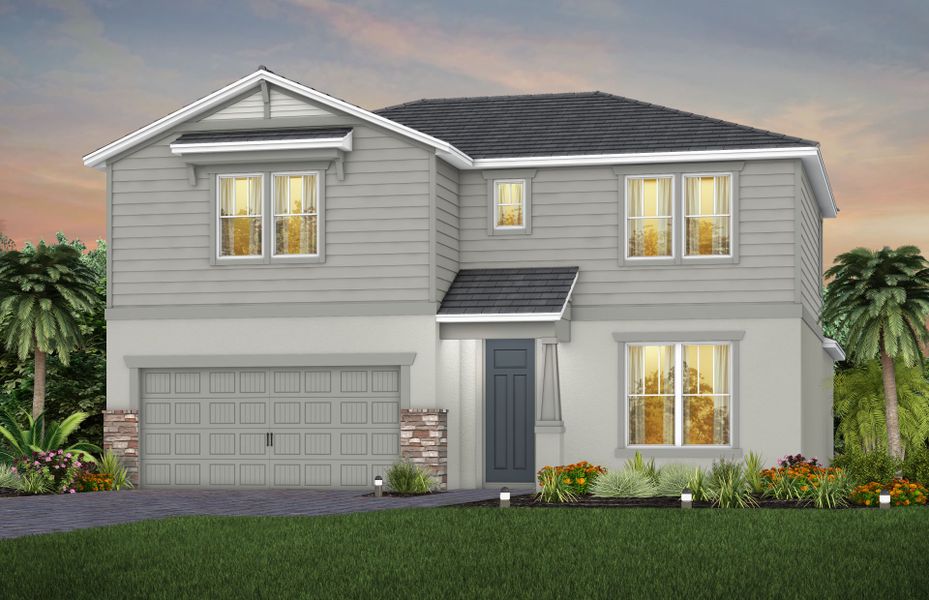 Exterior C1 with optional stone detailing