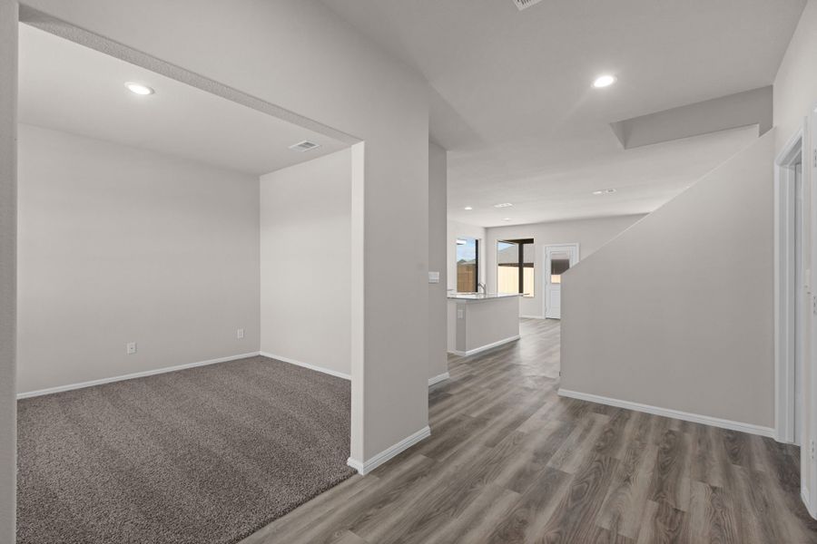 Representative unfurnished interior of a home built from the Gulfport by D.R. Horton in Yukon Ridge, Odessa (Image 16). Representative unfurnished interior of a home built from the Gulfport by D.R. Horton in Yukon Ridge, Odessa (Image 16).