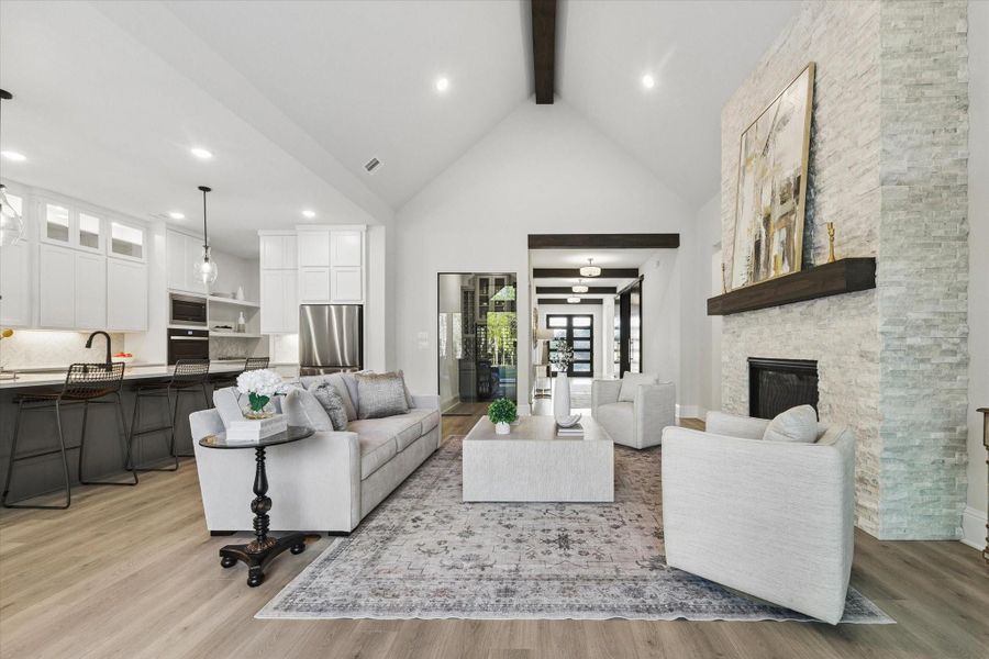 Furnished interior view inside a new home in , Fulshear (Image 36).