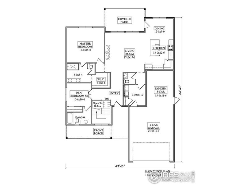 Main level floor plan Main level floor plan