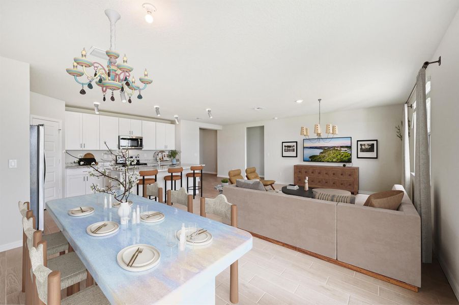 Furnished interior view inside a new home in Hampton Park - Classic Series, Vero Beach (Image 7).