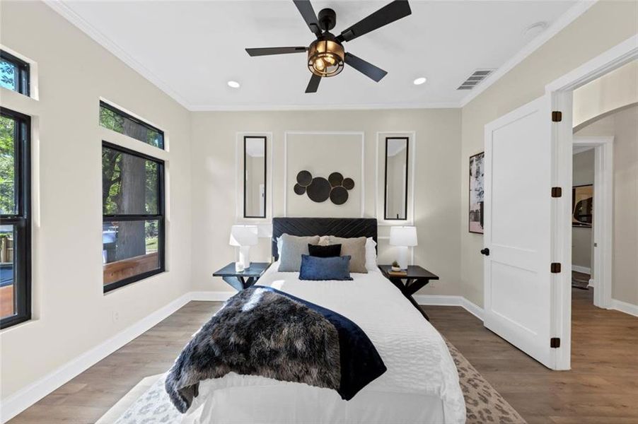 Furnished interior view inside a new home in , Atlanta (Image 10).