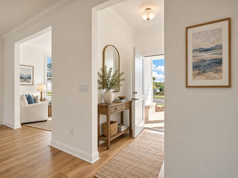 Furnished interior view inside a new home in , Holly Springs (Image 6).