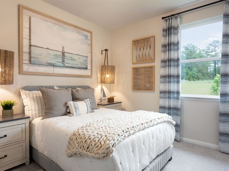 Furnished interior view inside a new home in Pine Lake Cove - Traditional Series, Montgomery (Image 9).