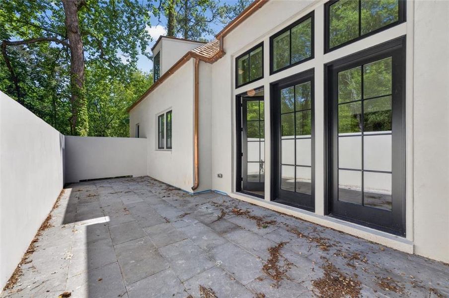 Exterior details and patio area of a home in , Atlanta (Image 27). Exterior details and patio area of a home in , Atlanta (Image 27).