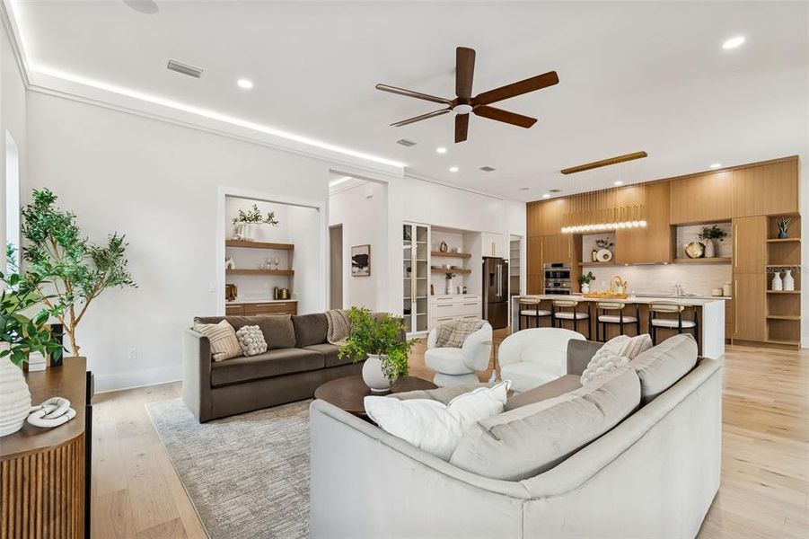 Furnished interior view inside a new home in , Tampa (Image 9).