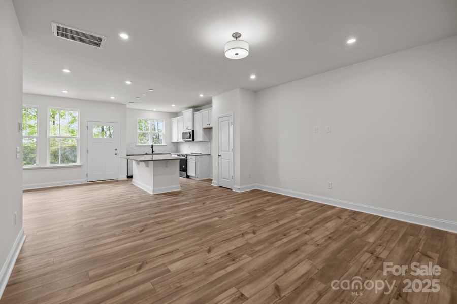 Living Room into Kitchen Living Room into Kitchen