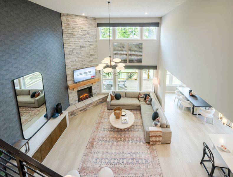 Representative furnished interior of a home built from the Blair by Fischer Homes in Twin Lakes, Hoschton (Image 41).