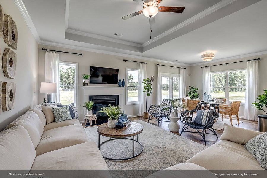 Furnished interior view inside a new home in Citadel Point at Southbridge, Sneads Ferry (Image 10).