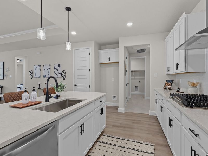 Furnished interior view inside a new home in The Reserve at Potranco Oaks, Castroville (Image 14).
