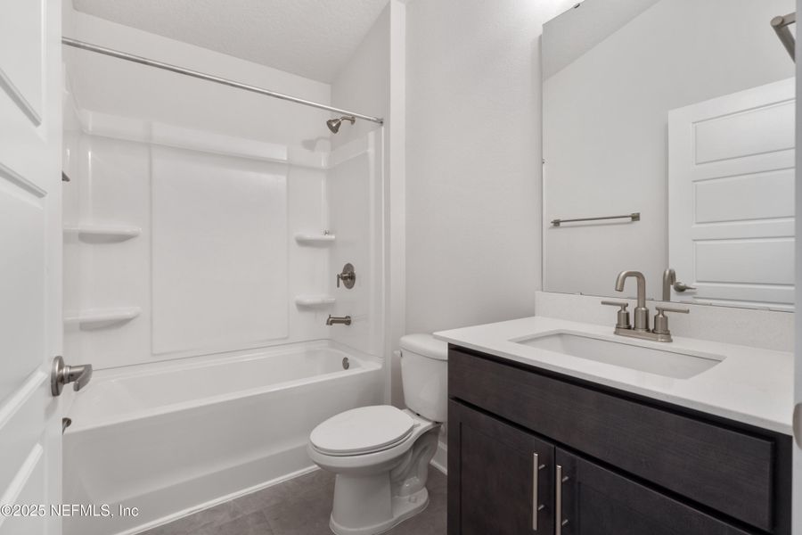 Furnished interior view inside a new home in Shadow Crest at Rolling Hills, Green Cove Springs (Image 7). Furnished interior view inside a new home in Shadow Crest at Rolling Hills, Green Cove Springs (Image 7).