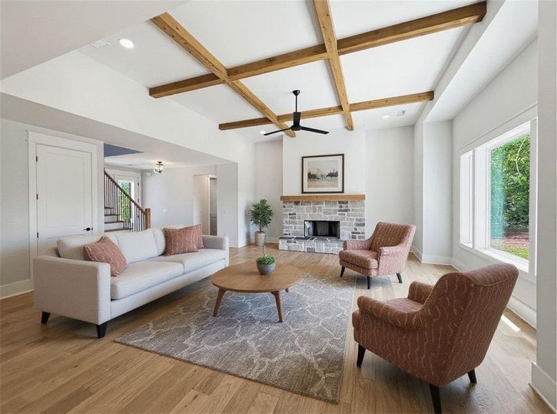 Furnished interior view inside a new home in , Rydal (Image 5).
