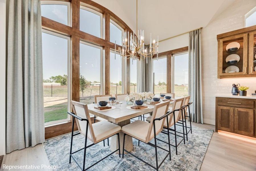 Furnished interior view inside a new home in Park Place, Prosper (Image 7).