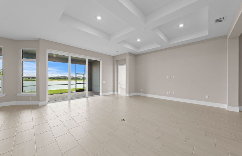 Spacious, unfurnished interior of a new home in TerraWalk at Babcock Ranch, Alva (Image 18). Spacious, unfurnished interior of a new home in TerraWalk at Babcock Ranch, Alva (Image 18).