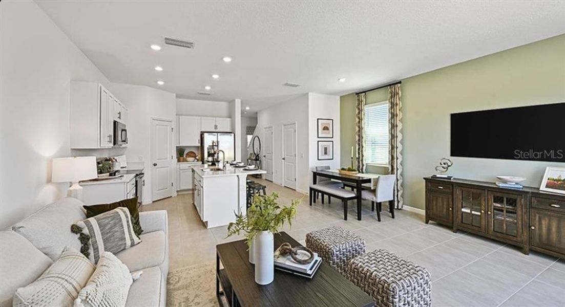 Furnished interior view inside a new home in Waterstone Townhomes, Groveland (Image 6).