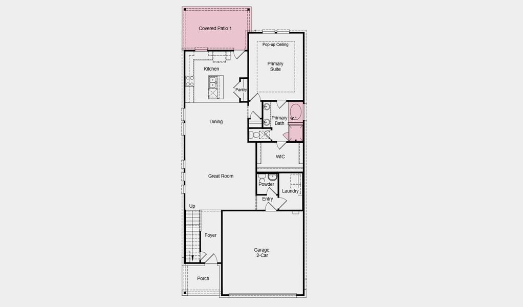 2D floor plan layout of this home in South Oak 40s, Lakewood Village, TX (Image 3). 2D floor plan layout of this home in South Oak 40s, Lakewood Village, TX (Image 3).