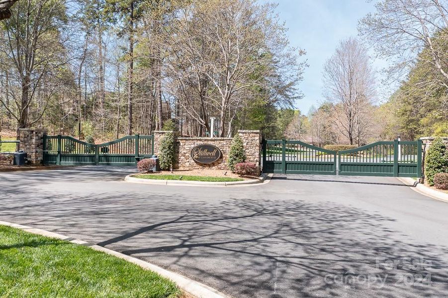 Park like Gated entrance