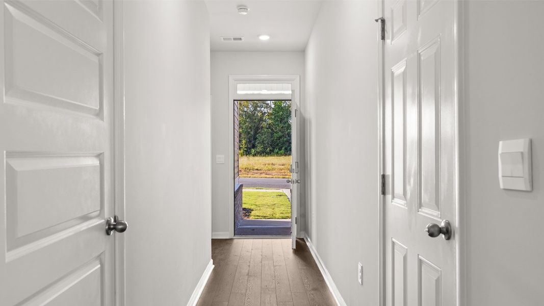 Representative unfurnished interior of a home built from the Sullivan by D.R. Horton in Byrd Village, Graniteville (Image 26).