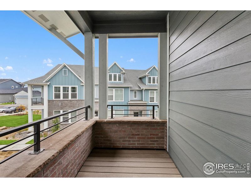 Exterior details and patio area of a home in , Loveland (Image 3).