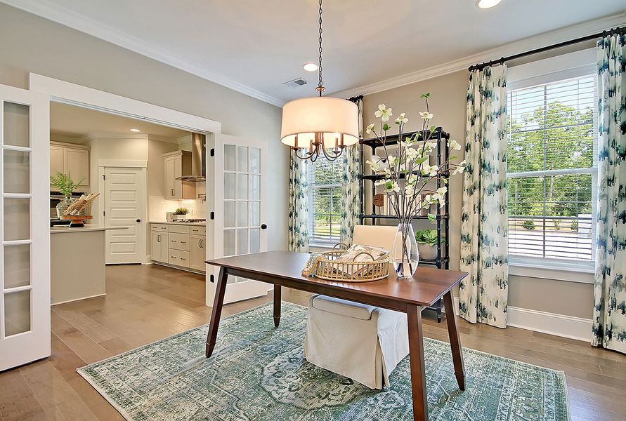 Representative furnished interior of a home built from the Warwick - Vanguard Collection by Mungo Homes in Georgias Landing, Raleigh (Image 10).