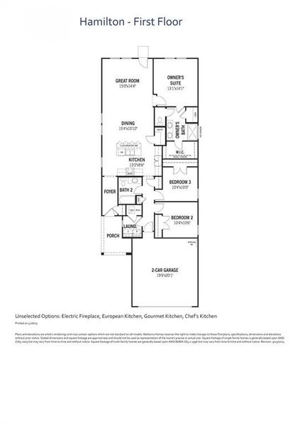 Hamilton Floor Plan Hamilton Floor Plan
