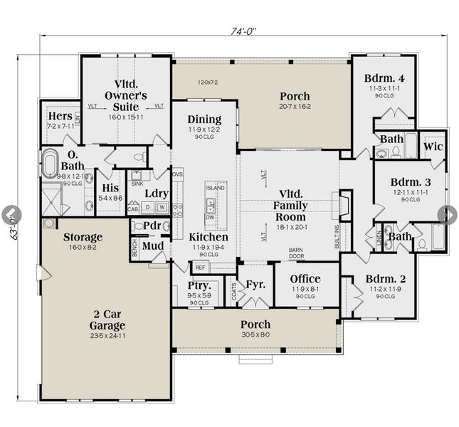 2D floor plan layout of this home in , Burnet, TX (Image 3). 2D floor plan layout of this home in , Burnet, TX (Image 3).