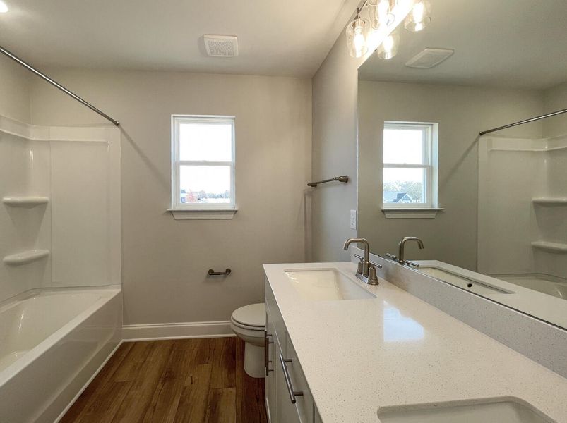 Furnished interior view inside a new home in Founders Club, Moore (Image 10).