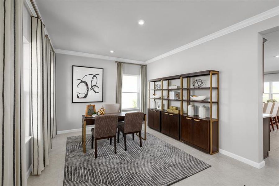 Representative furnished interior of a home built from the Oakton by Ryan Homes in Copperleaf, Ocala (Image 15).